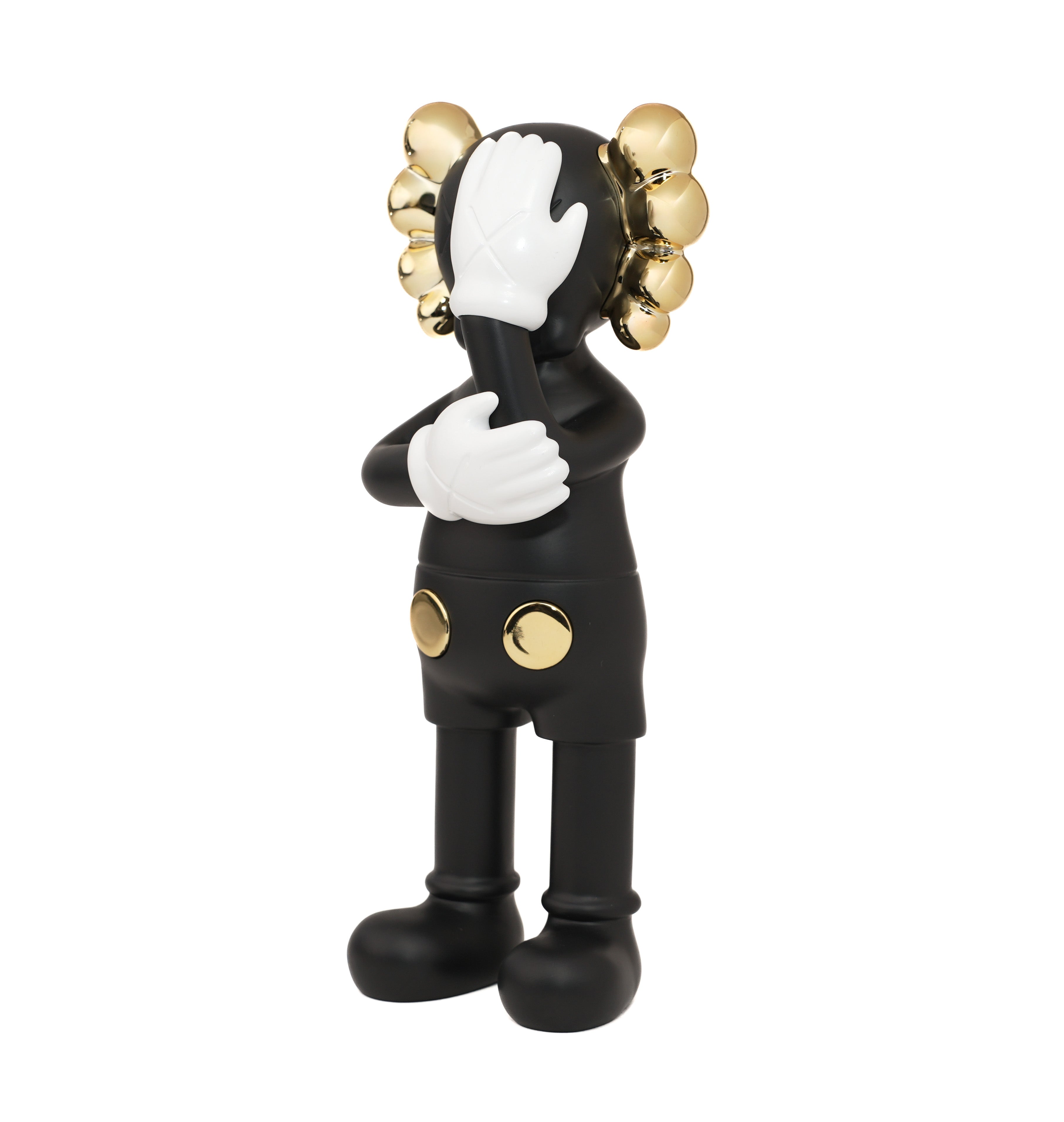 KAWS PARADO NEGRO CON DORADO