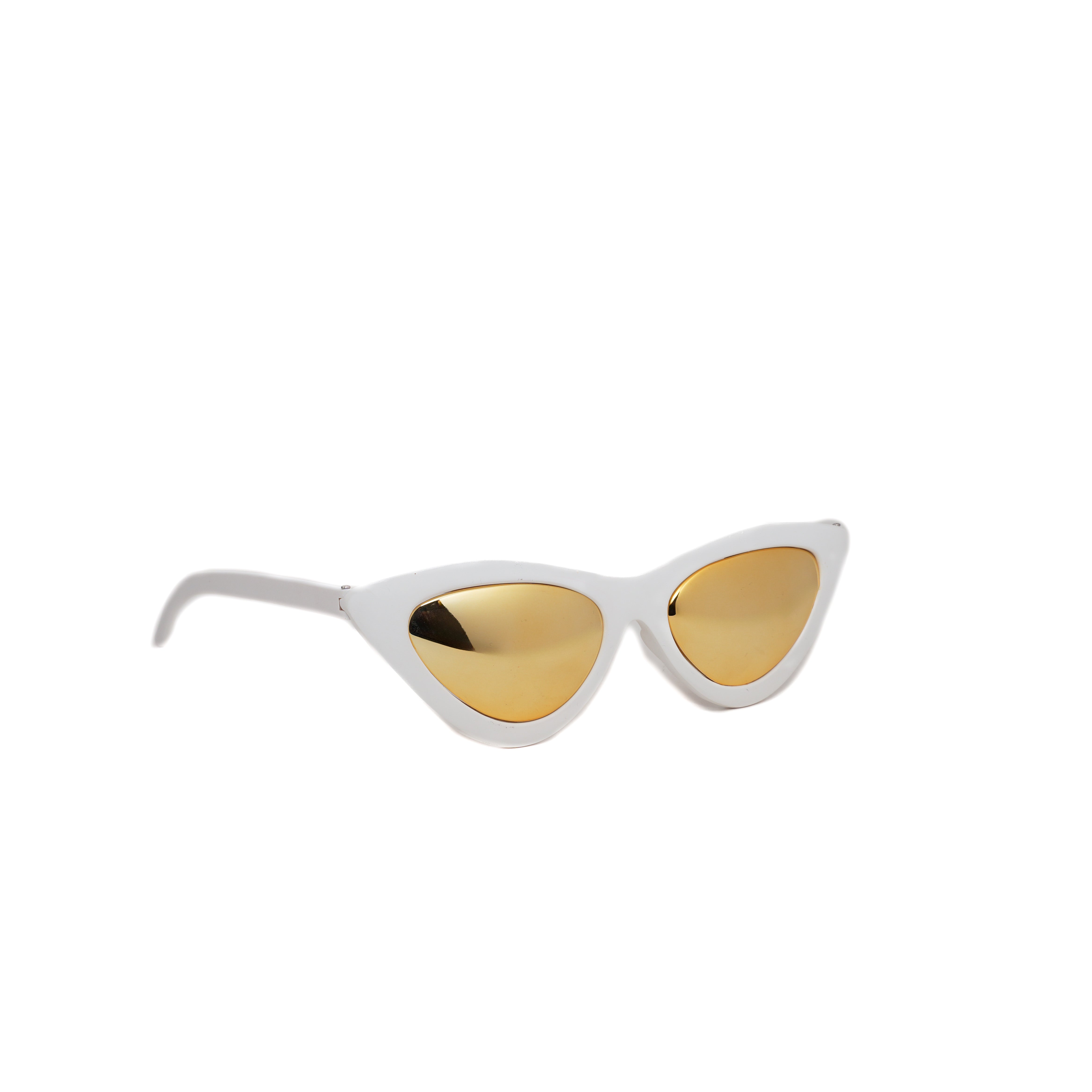 LENTES BLANCO CON DORADO