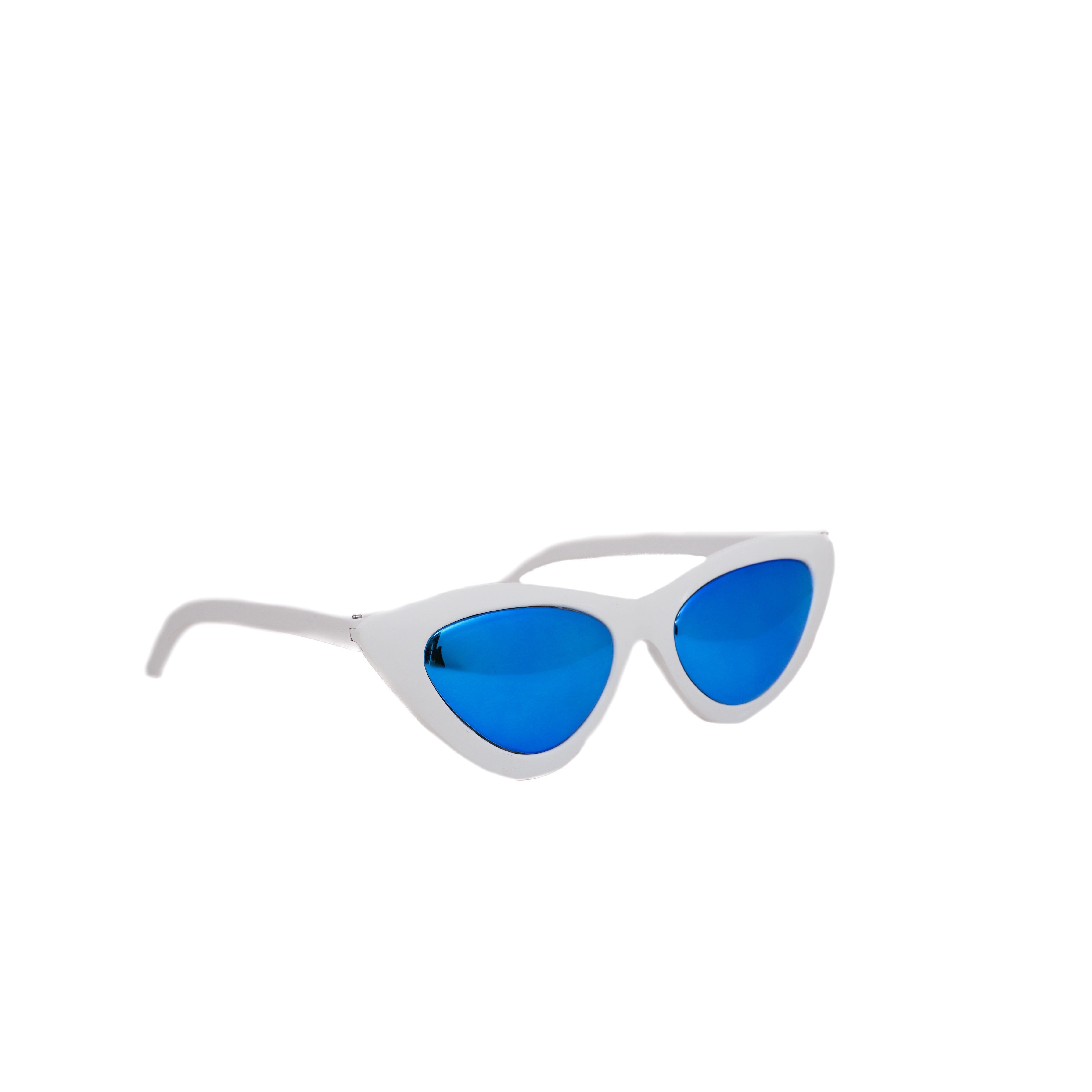 LENTES BLANCO CON AZUL METALICO