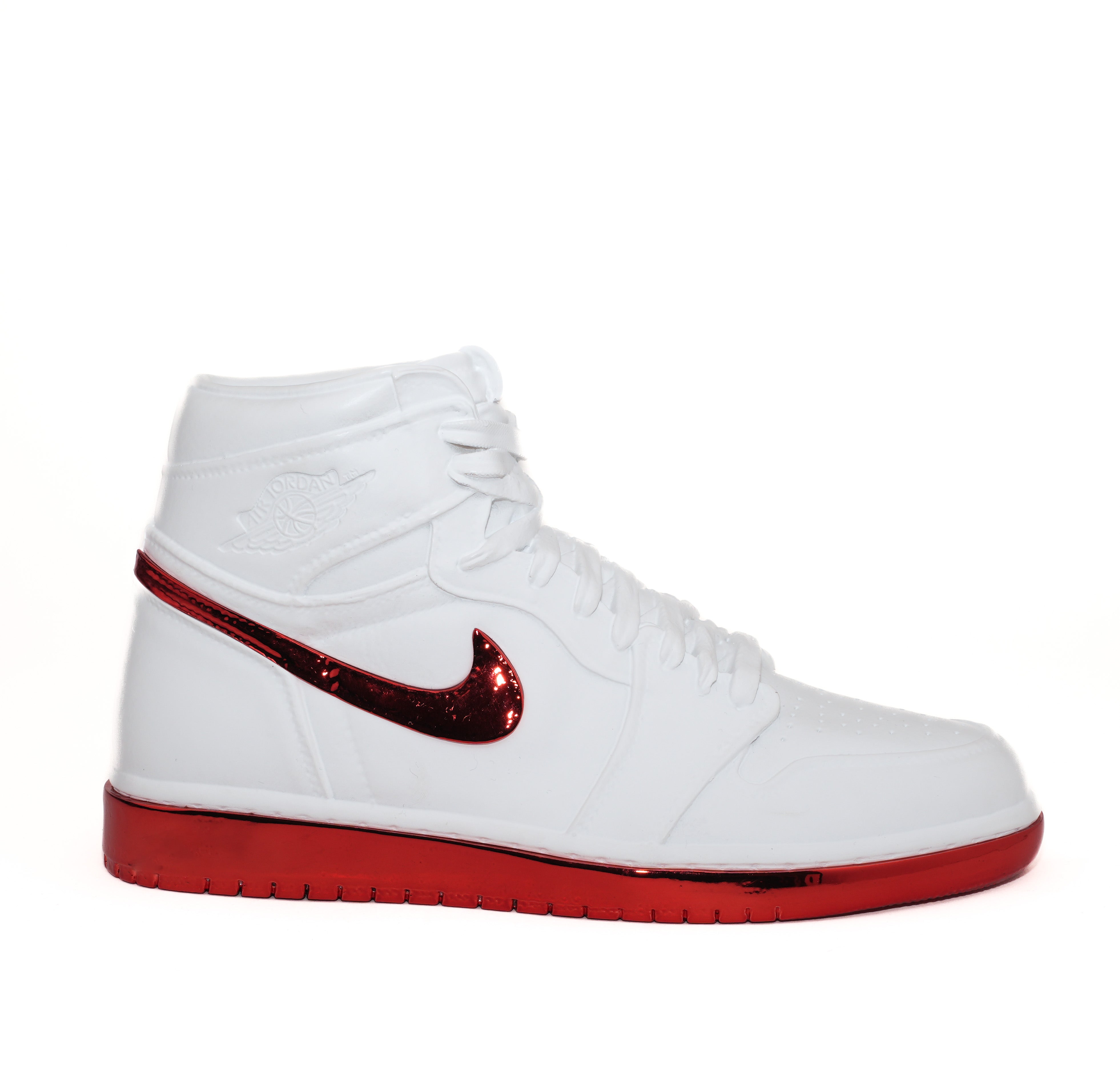 TENIS ROJO METALICO