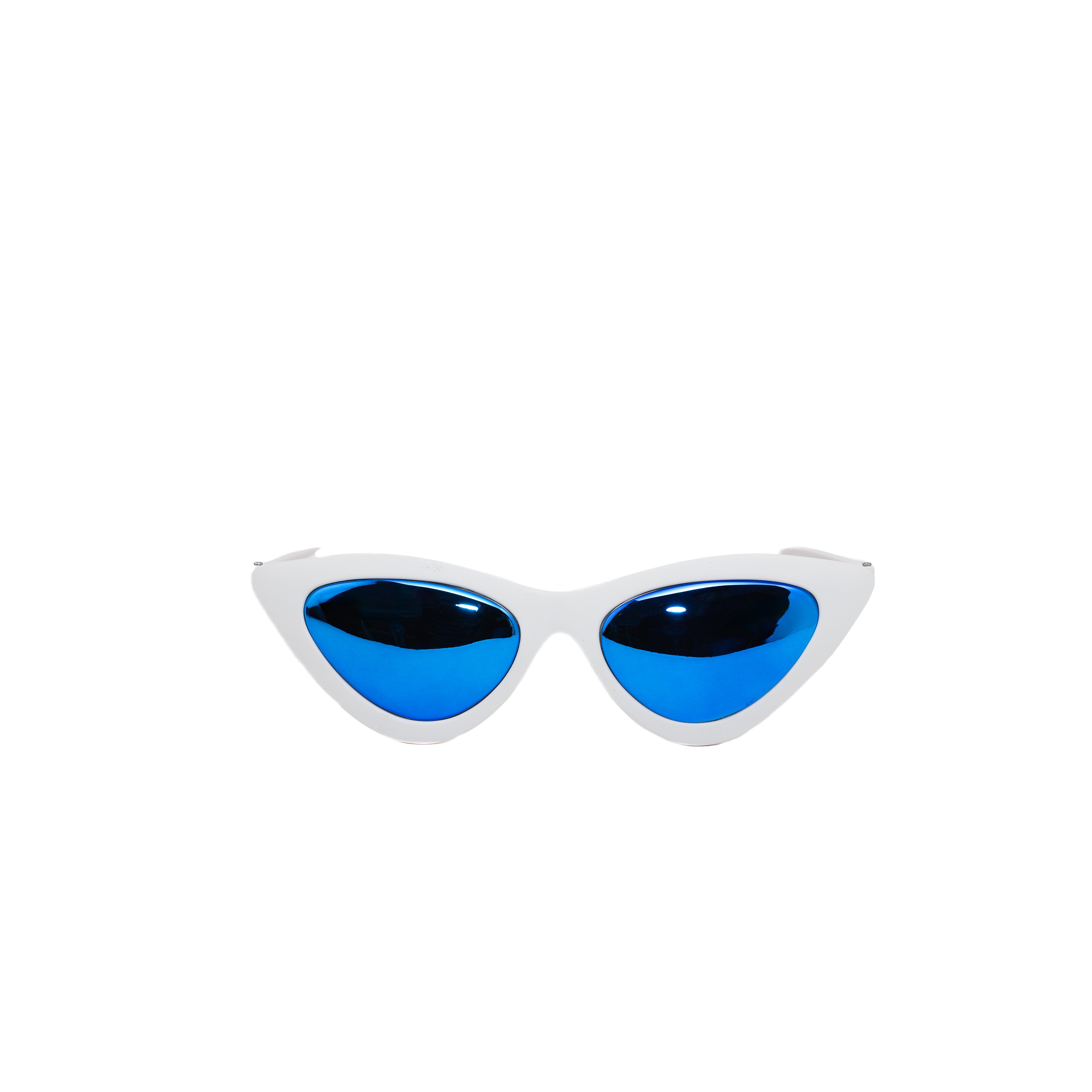 LENTES BLANCO CON AZUL METALICO