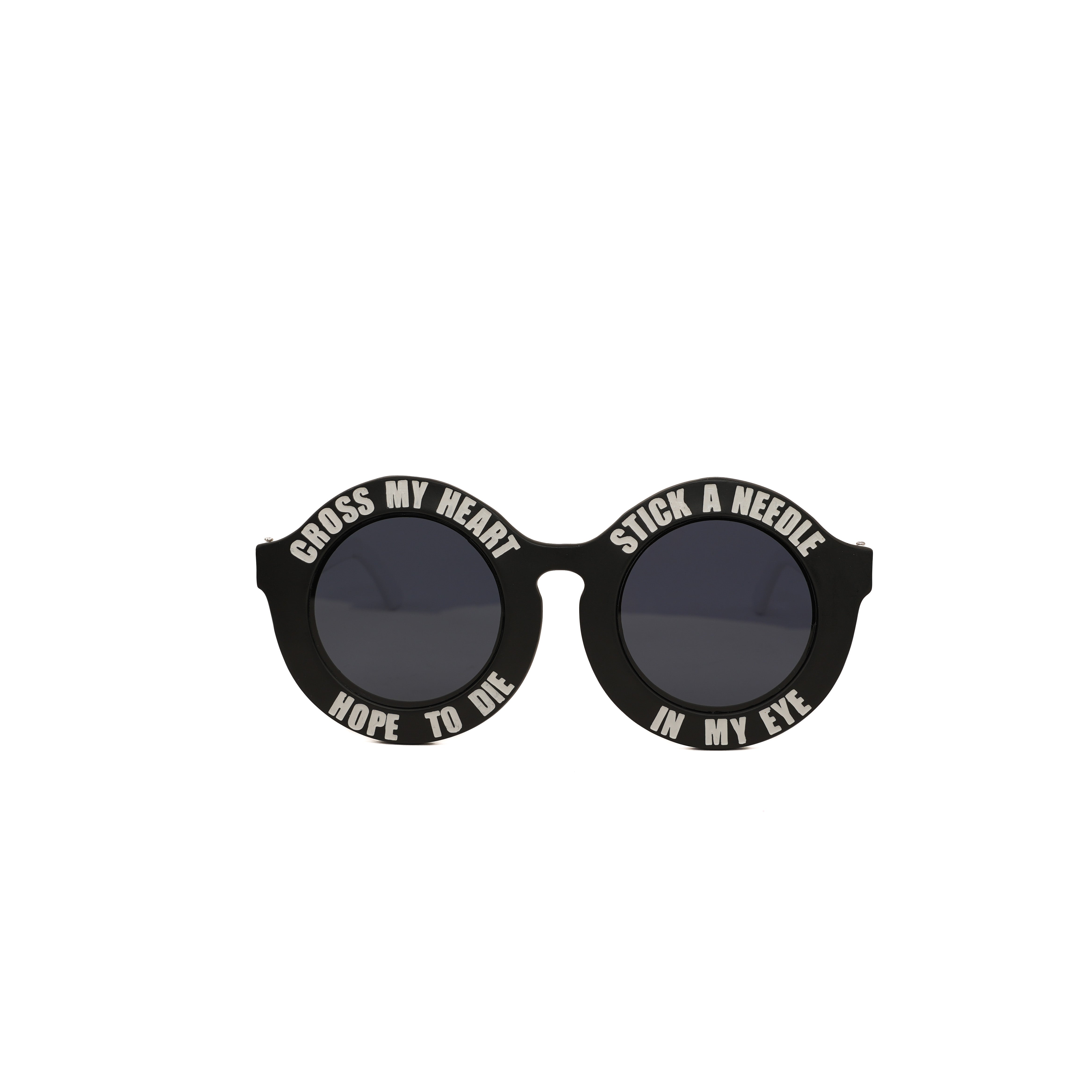 LENTES NEGRO CON LETRAS
